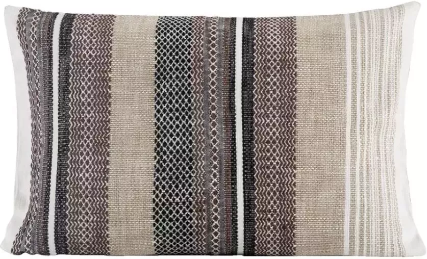 Leen Bakker Sierkussen Thomas taupe grijs 40x60 cm
