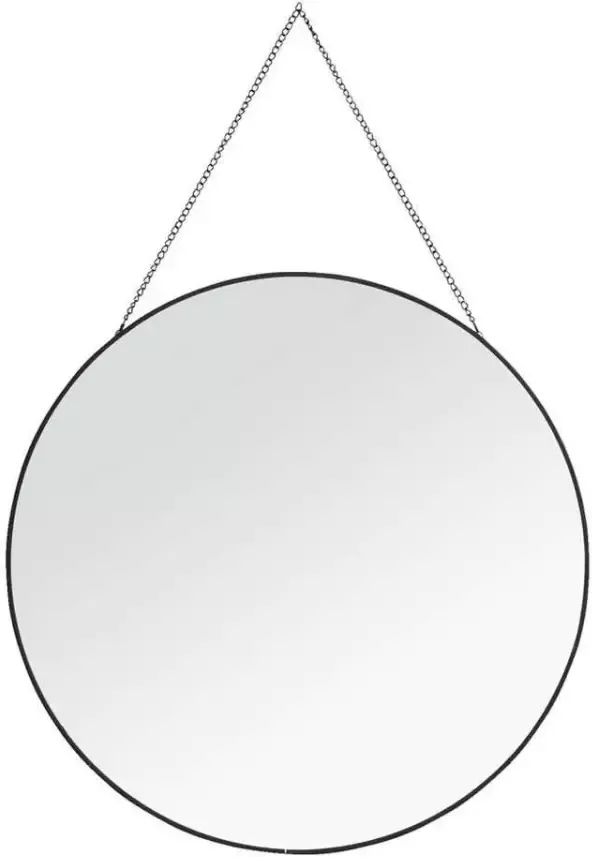 Leen Bakker Spiegel Madrid zwart Ø40 cm