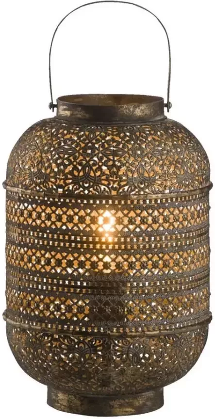 Leen Bakker Tafellamp Rabat goudkleurig Ø25x35 cm