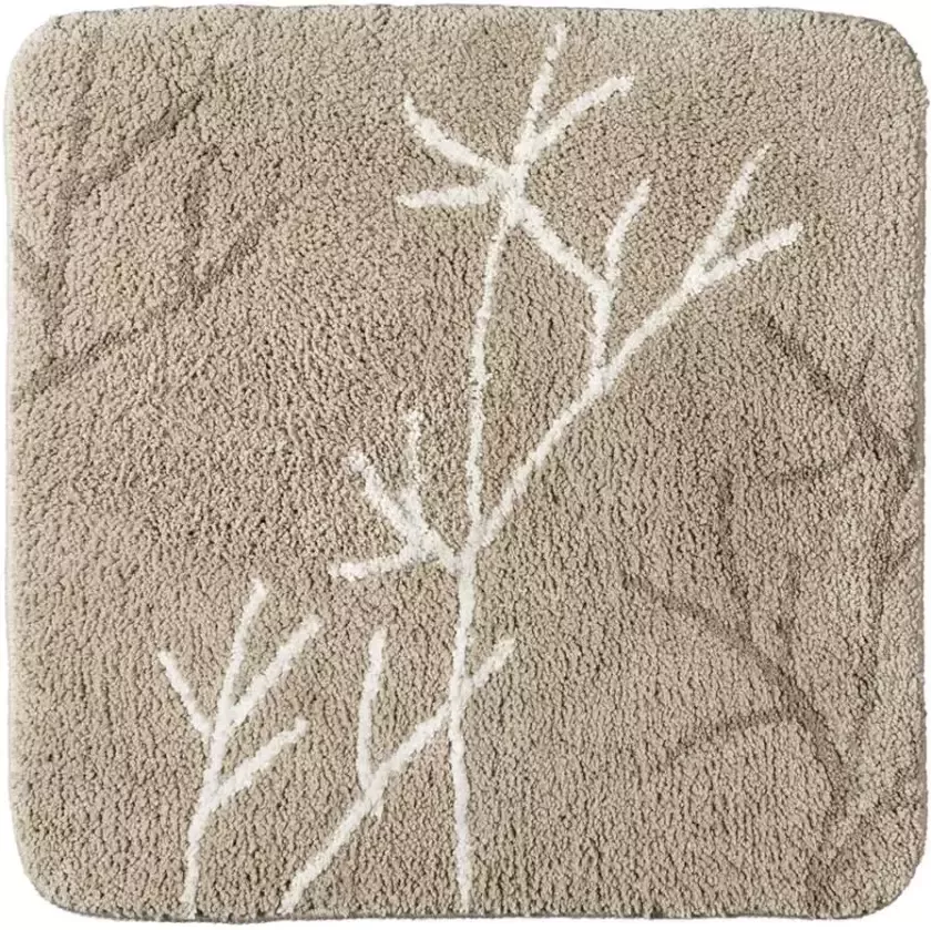 Leen Bakker Toiletmat Flynn taupe 60x60 cm