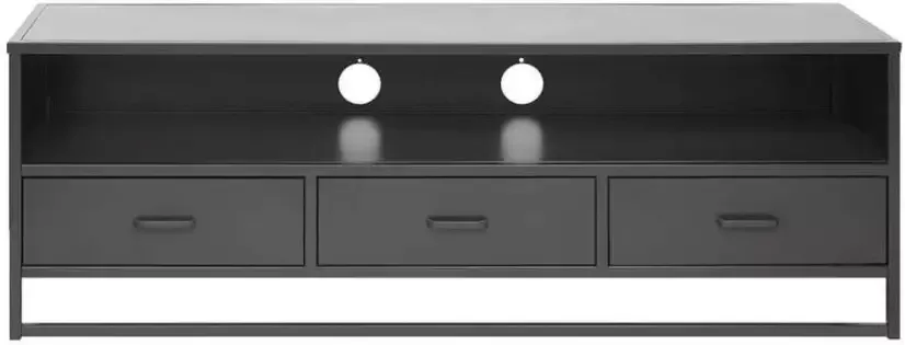 Leen Bakker TV-meubel Aalborg zwart 50x148x45 cm