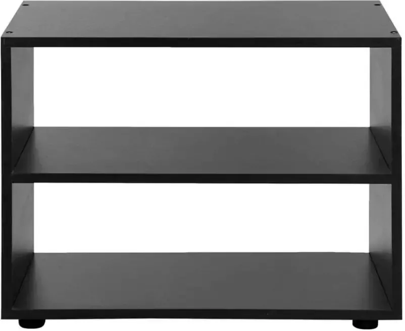 Leen Bakker TV-meubel Vancouver zwart hout 45x60x39 cm