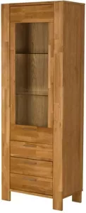 Leen Bakker Vitrine Forsvik eikenfineer bruin 191 4x70 6x40 cm