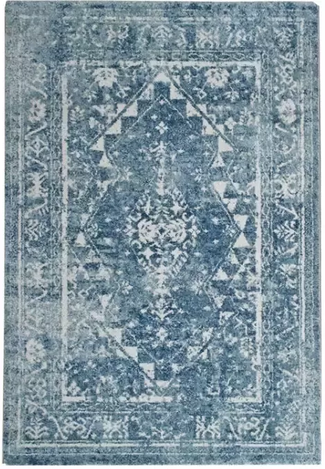 Leen Bakker Vloerkleed Bombay blauw 200x290 cm