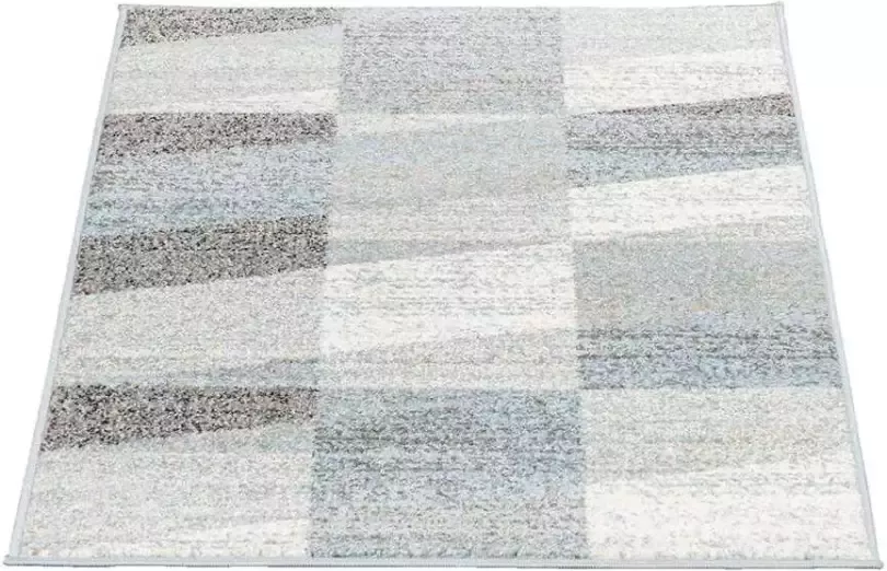 Leen Bakker Vloerkleed Casa Diagonaal grijs 80x150 cm - Foto 1
