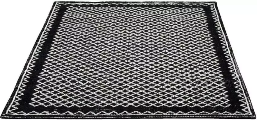 Leen Bakker Vloerkleed Exotica zwart wit 160x230 cm