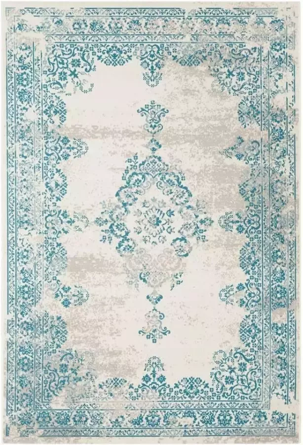 Leen Bakker Vloerkleed Vintage blauw 160x230 cm