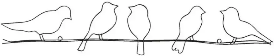 Leen Bakker Wanddeco Metal Art Birds zwart 12 5x60x0 5 cm - Foto 1
