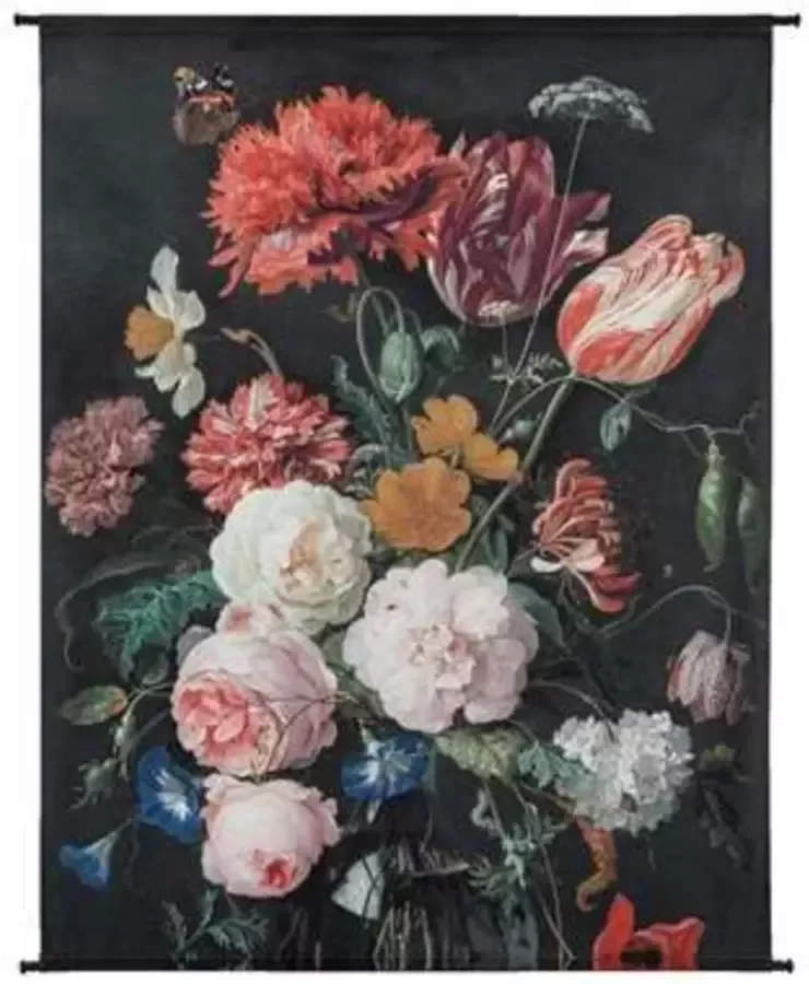 Leen Bakker Wandkleed Bloemen multikleur 170x140 cm - Foto 1