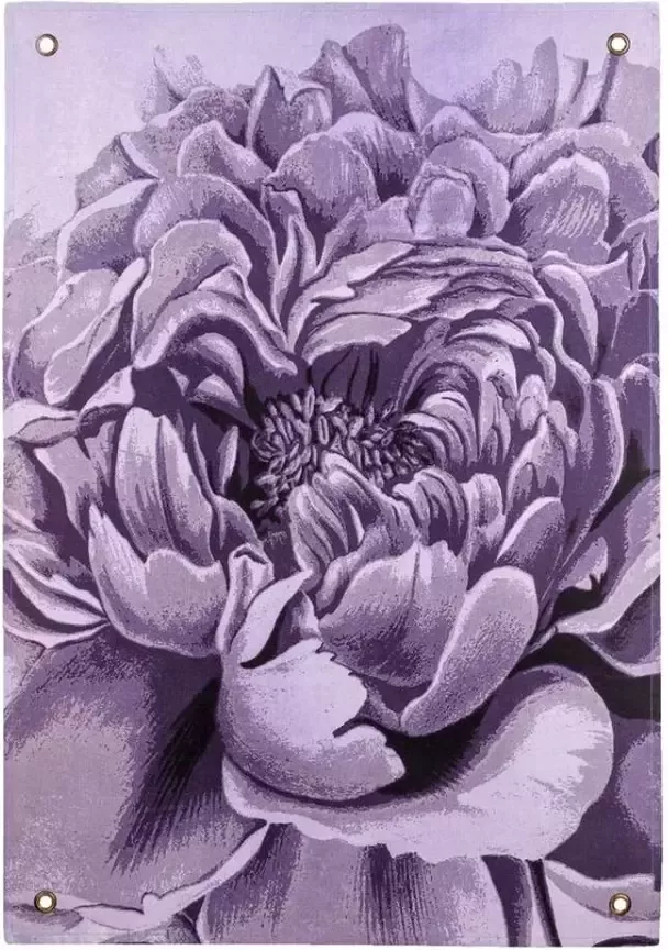 Leen Bakker Wandkleed Bloemen paars 112x80 cm - Foto 1