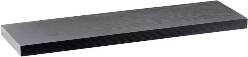 Leen Bakker Wandplank Duraline XL zwart 80x23 5 cm