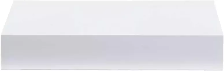 Leen Bakker Wandplank hoogglans wit 3 8x23 5x23 5 cm