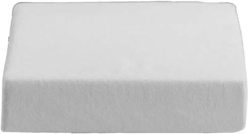 Leen Bakker Waterdichte molton topdekmatras wit 120x200 cm
