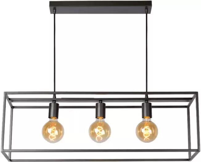 Lucide hanglamp Arthur grijs 70x25 cm Leen Bakker