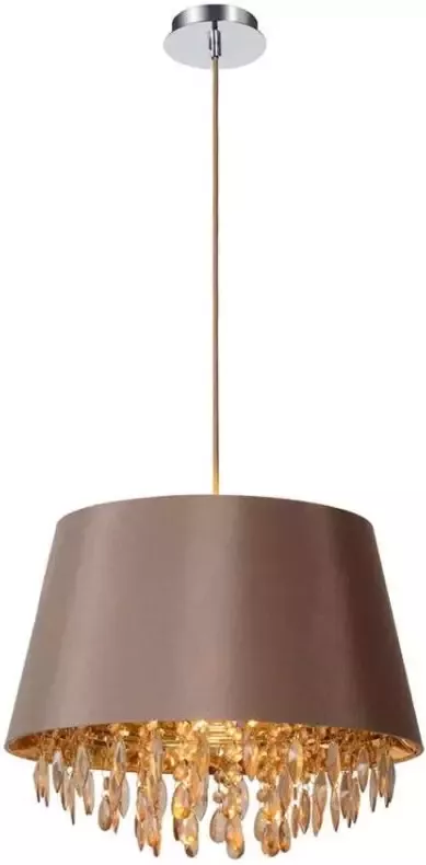 Lucide hanglamp Dolti taupe Ø45 cm Leen Bakker