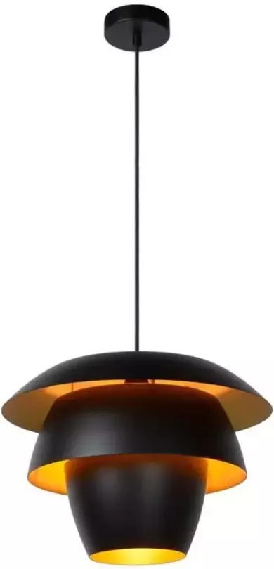 Lucide hanglamp Jericho zwart Ø38 cm Leen Bakker