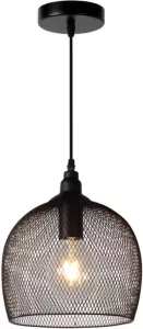 Lucide hanglamp Mesh zwart Ø22 cm Leen Bakker