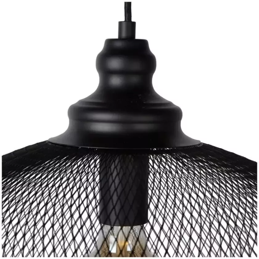 Lucide hanglamp Mesh zwart Ø49 5x181 cm Leen Bakker - Foto 1