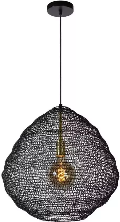 Lucide hanglamp Saar zwart Ø48 cm Leen Bakker