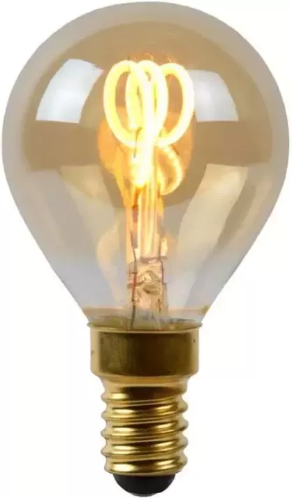 Lucide LED Bulb Filament lamp E14 3W amber Ã˜4 5 cm Leen Bakker