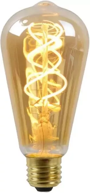 Lucide LED Bulb Filament lamp E27 amber Ã˜6 4 cm Leen Bakker