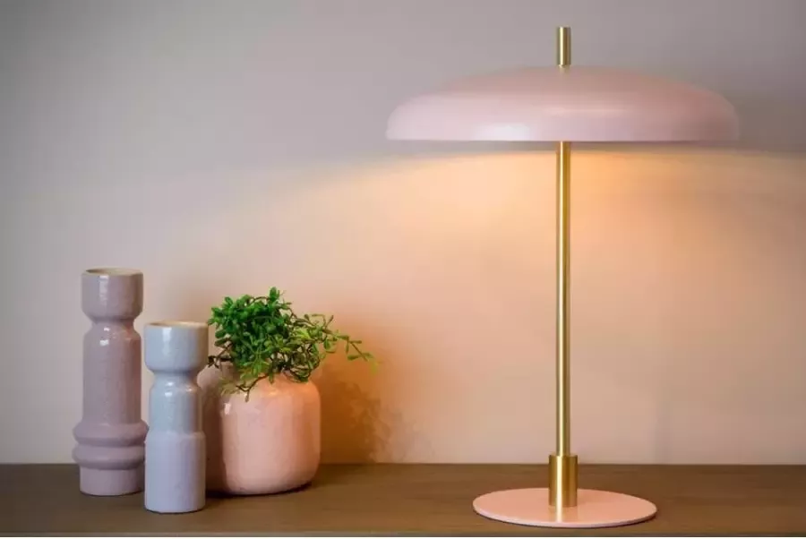 Lucide tafellamp Elgin roze Leen Bakker - Foto 1