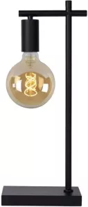 Lucide tafellamp Leanne zwart 21x12x52 cm Leen Bakker