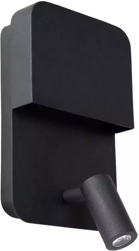 Lucide wandlamp Boxer zwart 10x13 5x24 cm Leen Bakker - Foto 1