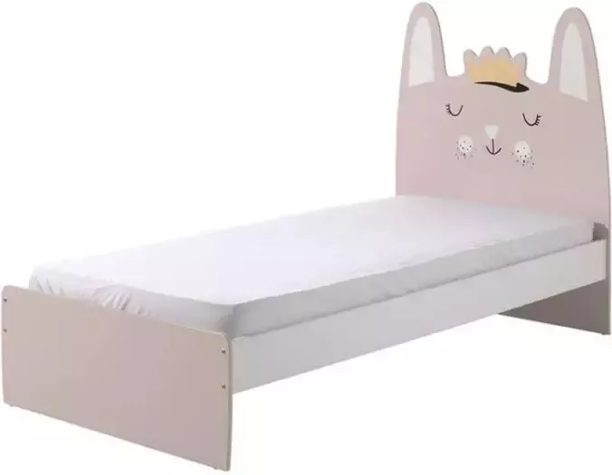 OCTAsmart Vipack bed Rabbit wit roze 204x121x99 cm Leen Bakker - Foto 2