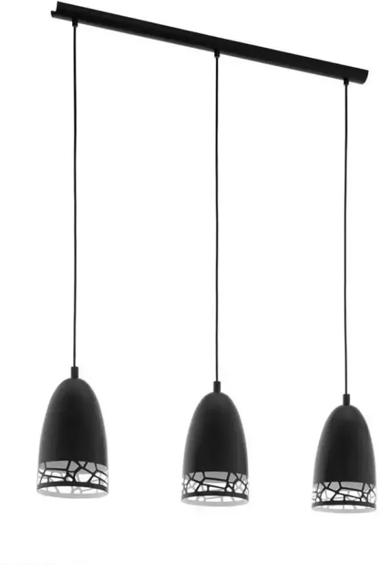 Outdoor Covers EGLO hanglamp Savignano 3-lichts zwart Leen Bakker - Foto 1