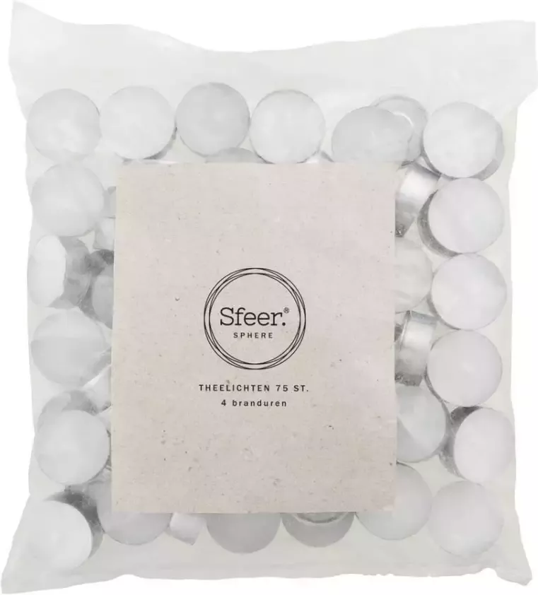 Sfeer theelicht 75 stuks Leen Bakker