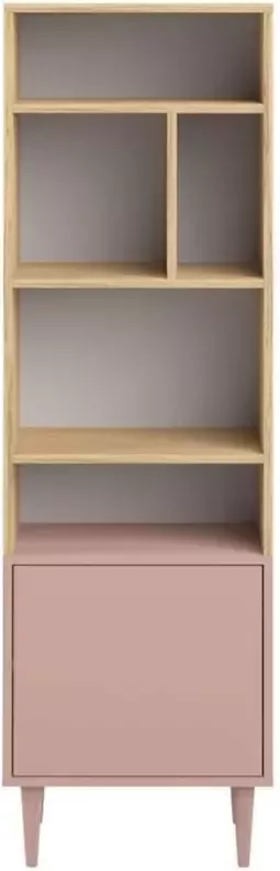 Symbiosis boekenkast Esby eikenkleur oudroze 153 4x46 55x40 cm Leen Bakker