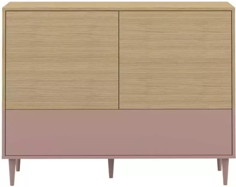 Symbiosis dressoir Esby eikenkleur oudroze 95 3x120x40 cm Leen Bakker