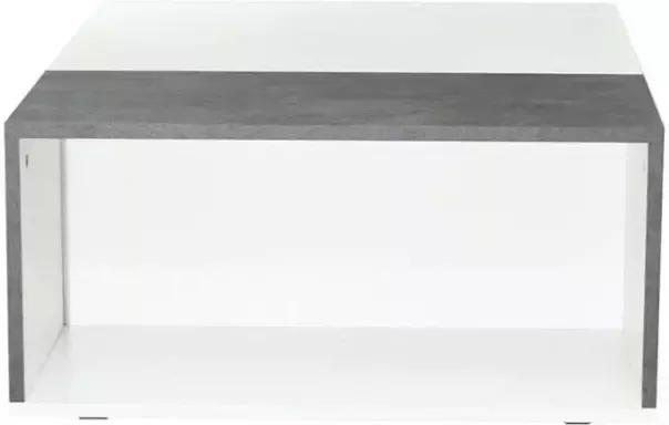 Symbiosis salontafel Krossen wit betongrijs 34x89x67 cm Leen Bakker