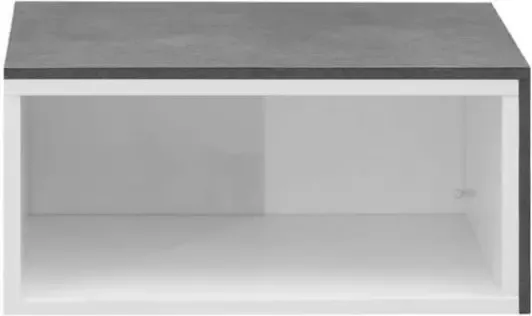 Symbiosis salontafel Rostoya wit betongrijs 35x70x40 cm Leen Bakker