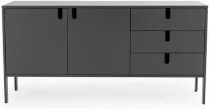 Tenzo dressoir Uno grijs 86x171x46 cm Leen Bakker