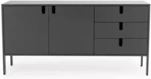 Tenzo dressoir Uno grijs 86x171x46 cm Leen Bakker
