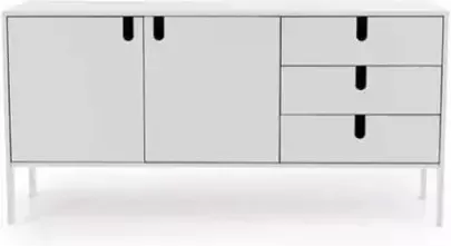 Tenzo dressoir Uno wit 86x171x46 cm Leen Bakker