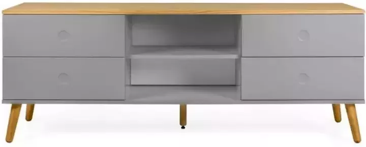 Tenzo tv-meubel Dot grijs eiken 60x162x43 cm Leen Bakker