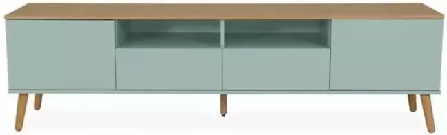Tenzo tv-meubel Dot groen eiken 54x192x43 cm Leen Bakker - Foto 2