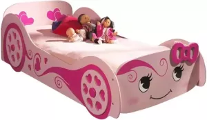 Vipack autobed Love roze 68 3x101 4x213 cm Leen Bakker
