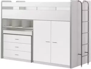 Vipack halfhoogslaper Bonny wit 227x150x94 6 cm Leen Bakker