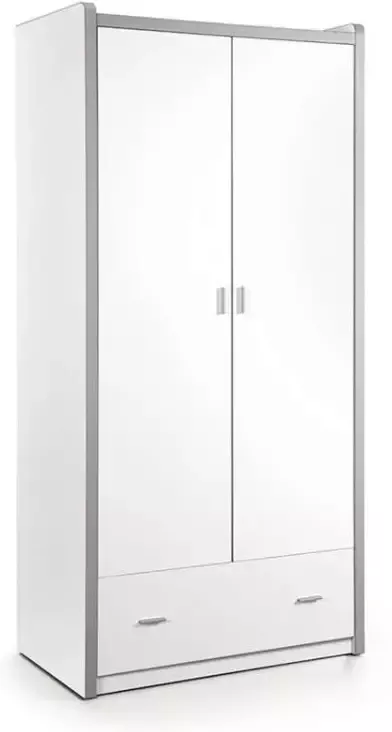 Vipack kledingkast Bonny 2-deurs wit 202x96 5x60 cm Leen Bakker