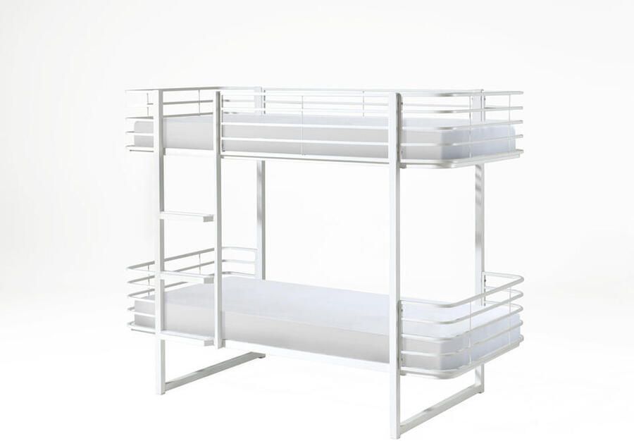 Vipack stapelbed Oscar metaal wit 166x104x205 cm Leen Bakker - Foto 3