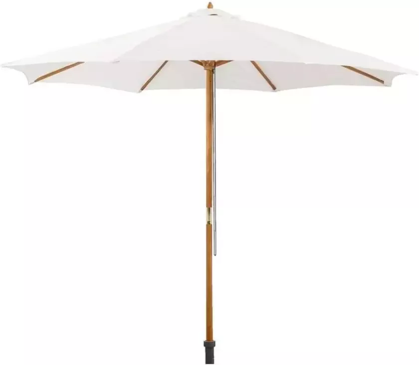 Woood Le Sud parasol Tropical ecru Ø300 cm Leen Bakker