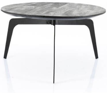 BY-Boo Salontafel Kenji black Rond 70cm
