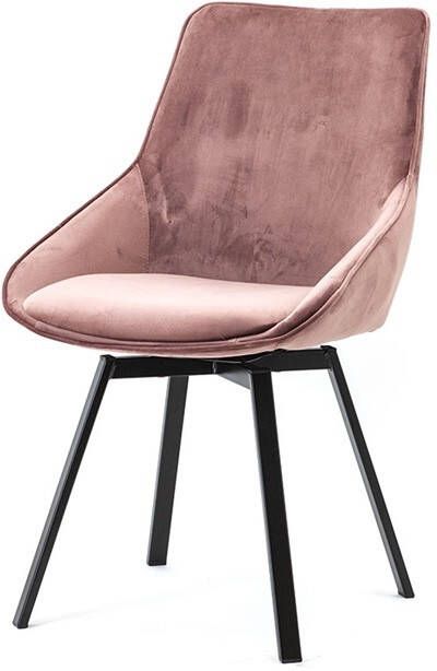 By-Boo Eetkamerstoel Beau Old Pink Draaibaar