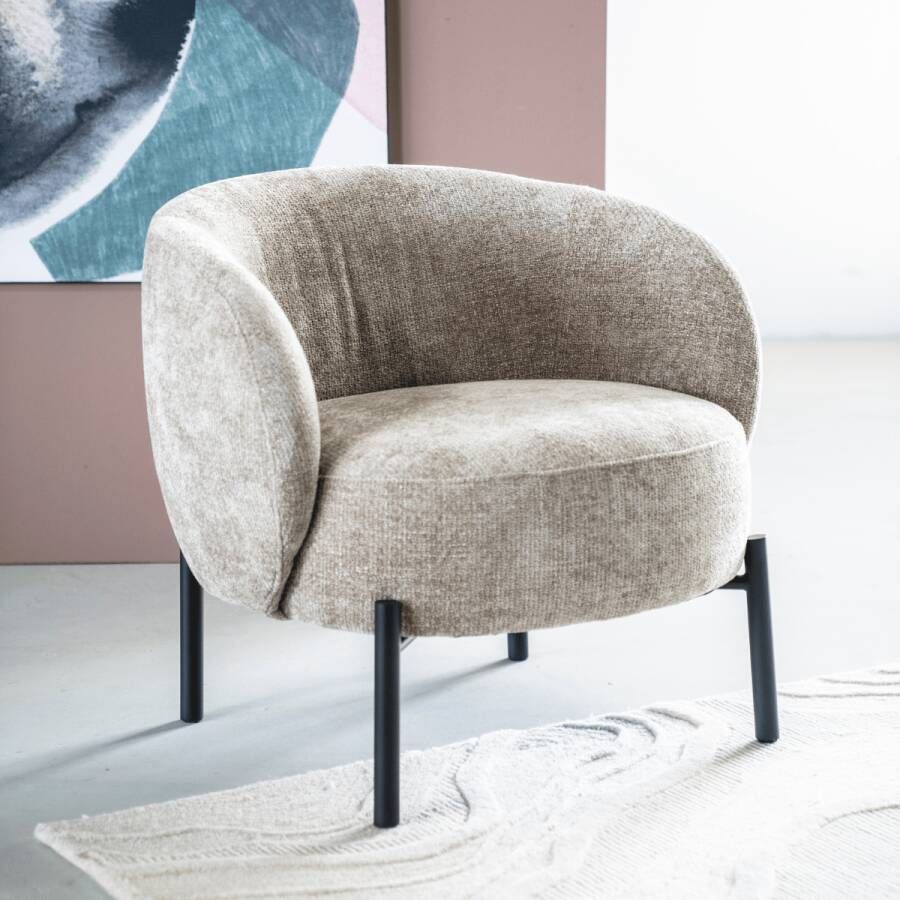 By-Boo Fauteuil Oasis Chenille Taupe