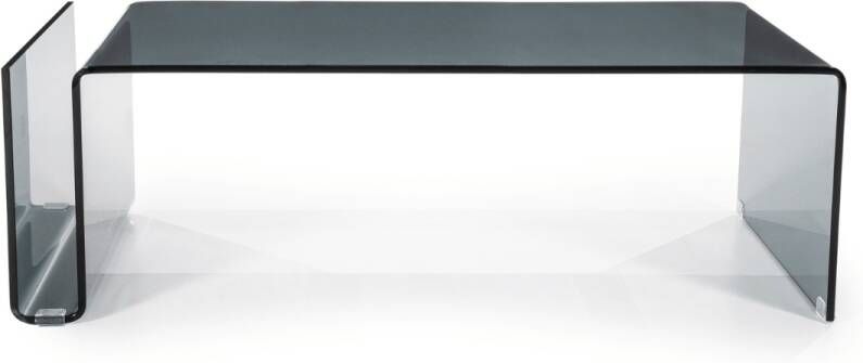 By-Boo Salontafel Shadow Glas 120 x 60cm Grijs