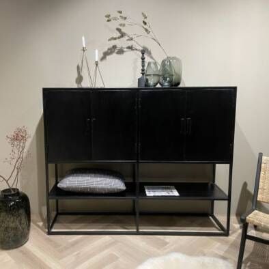 Livingfurn Dressoir Kala 4 deurs 160cm Mangohout - Foto 4